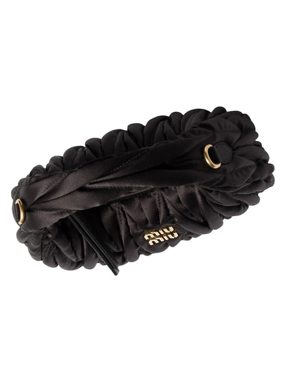Miu Miu Wander Matelassé Silk Mini Top Handle Bag