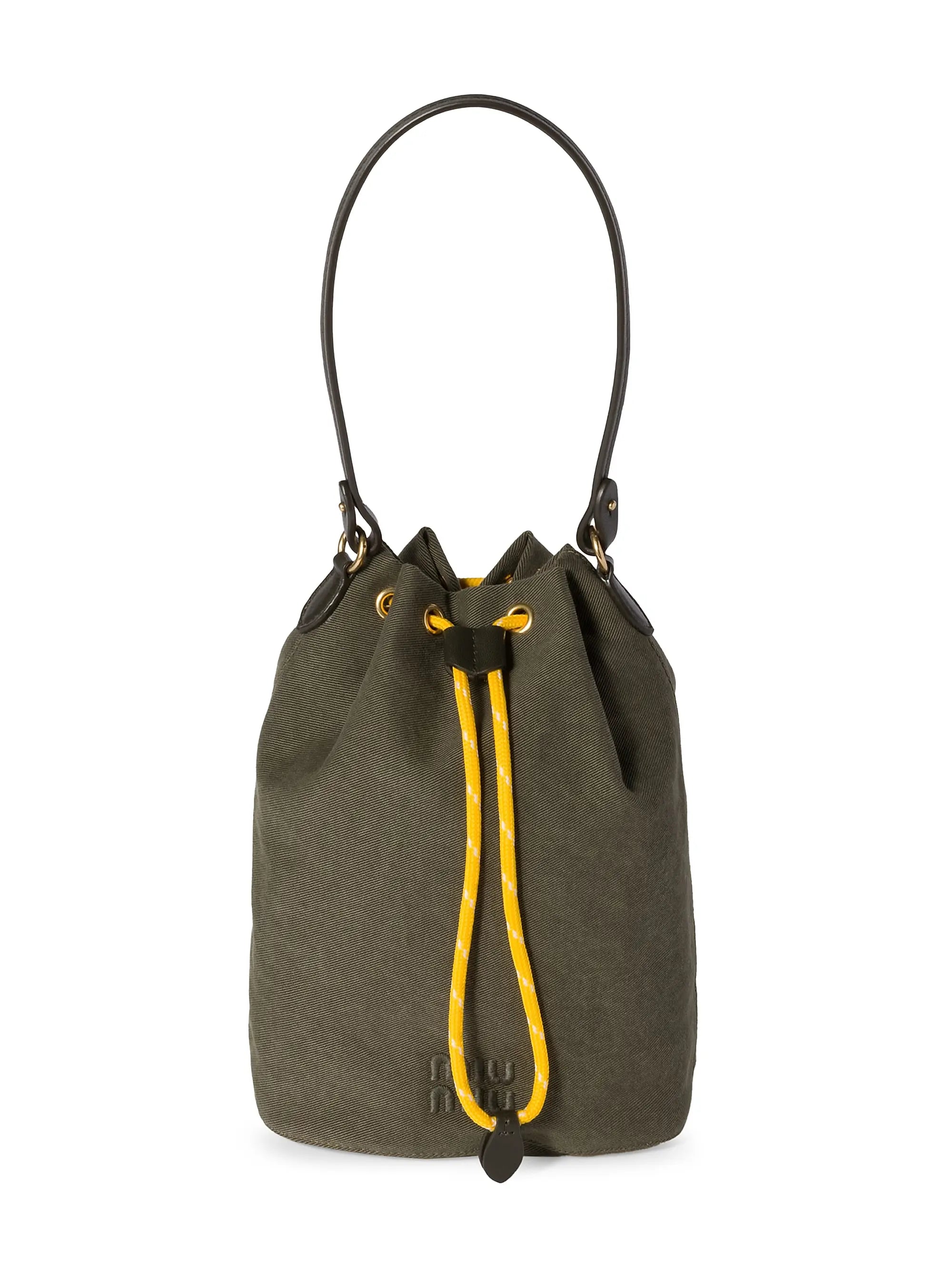 Miu Miu Gabardine Bucket Bag