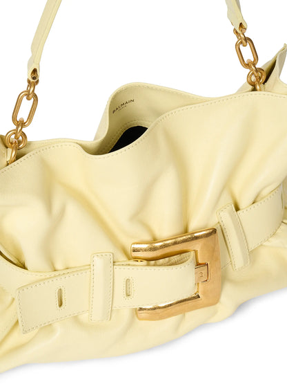 Balmain Medium Anthem Leather Shoulder Bag