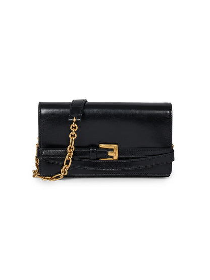 Balmain Shuffle Leather Wallet On Chain Bag