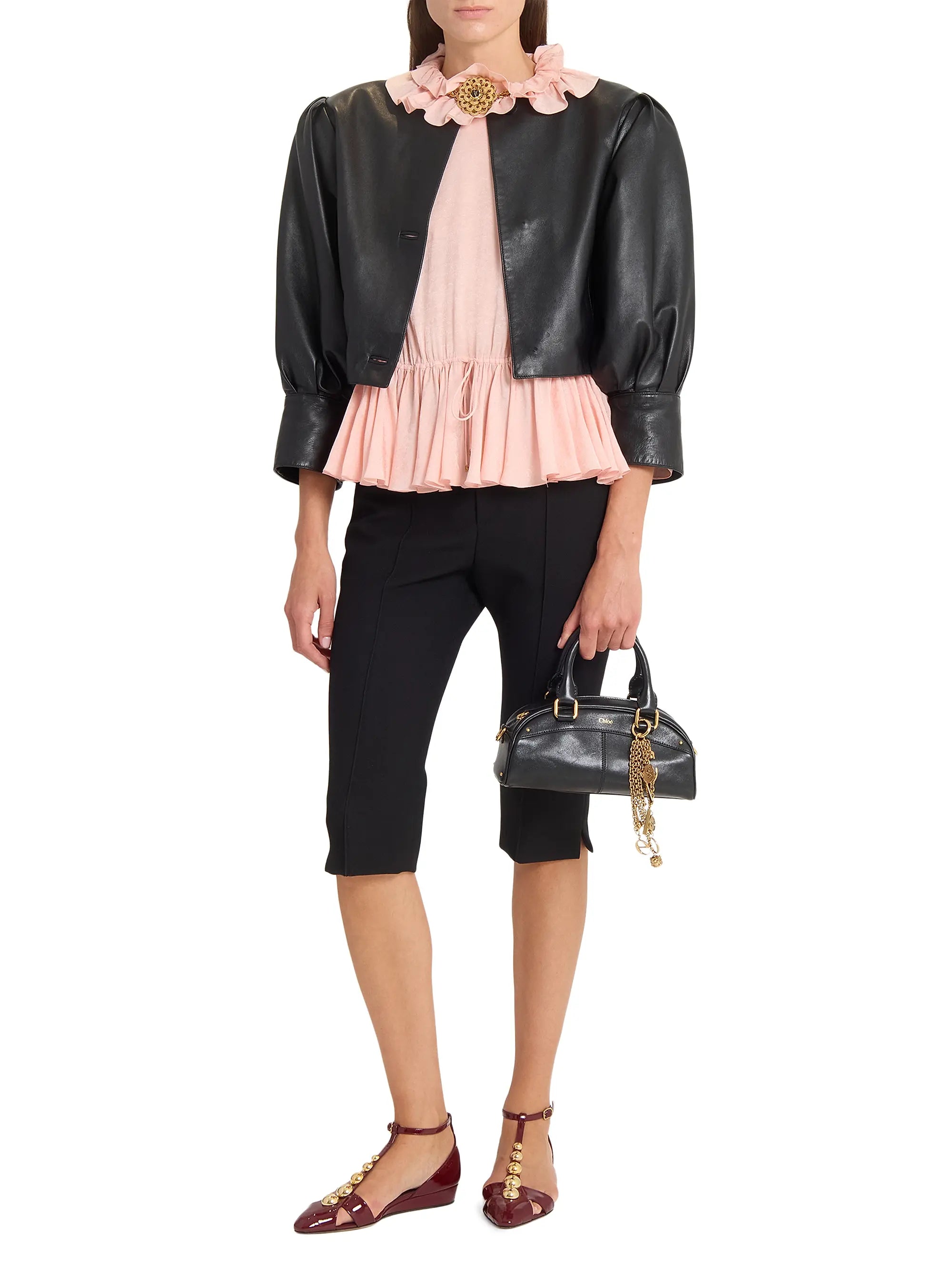 Chloé Small Leather Bowling Bag
