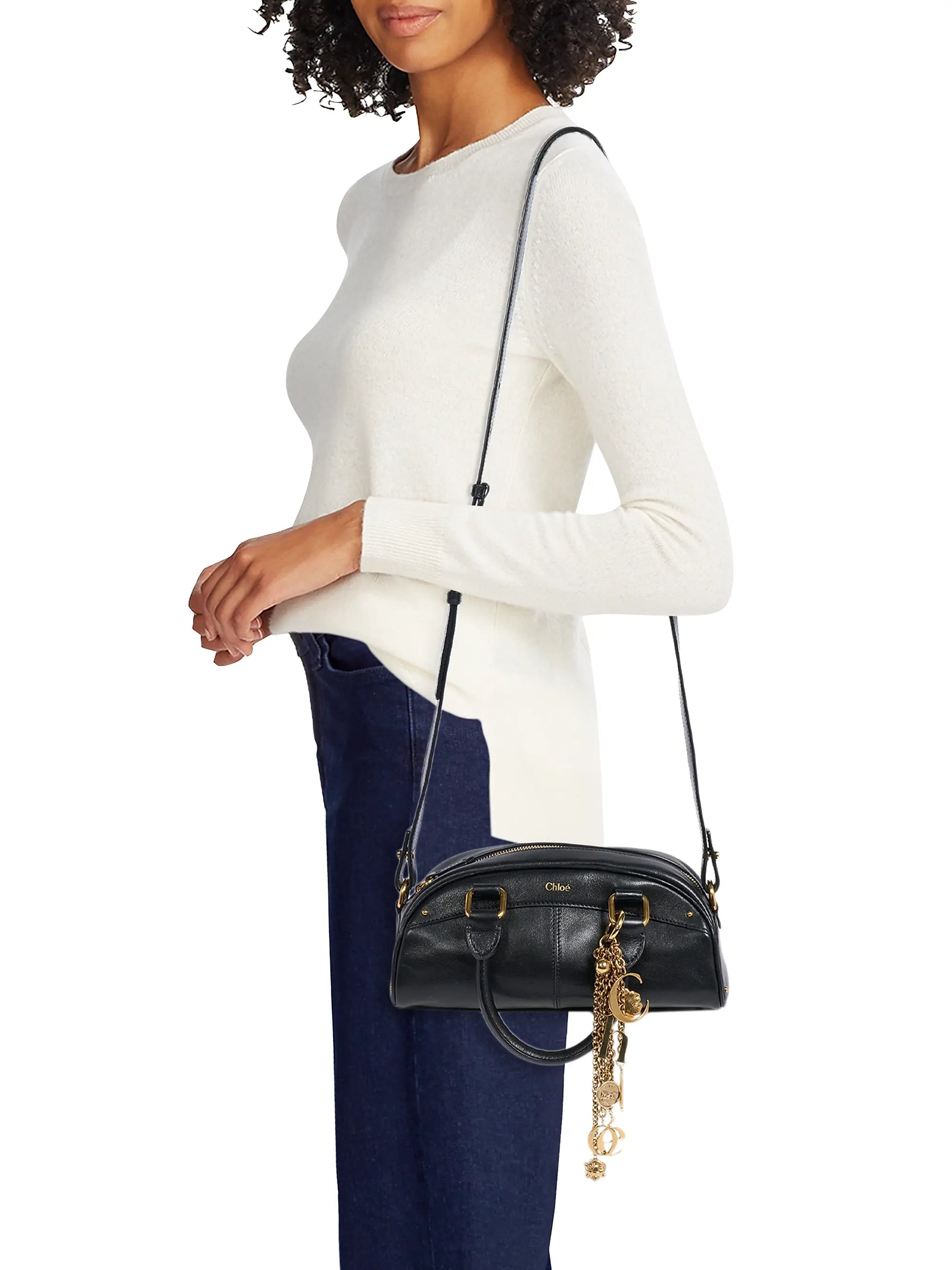 Chloé Small Leather Bowling Bag