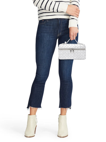 Bottega Veneta Bang Bang Metallic Satin Leather Vanity Case
