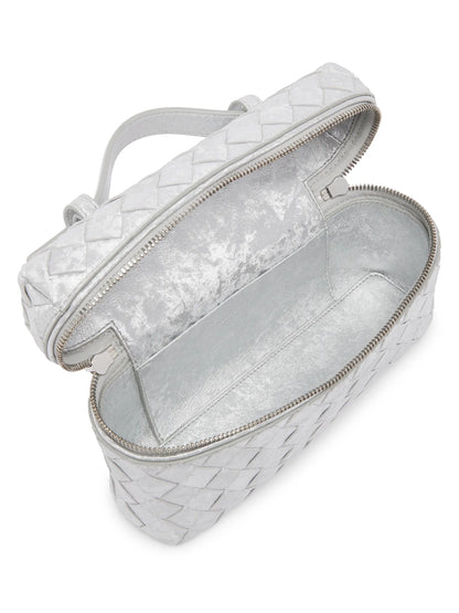 Bottega Veneta Bang Bang Metallic Satin Leather Vanity Case
