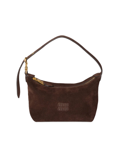 Miu Miu Suede Pouch Top Handle Bag