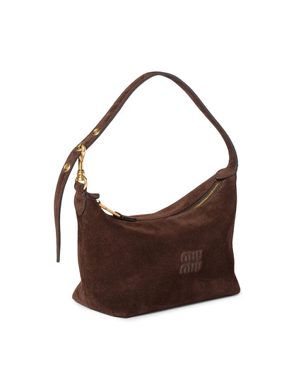 Miu Miu Suede Pouch Top Handle Bag