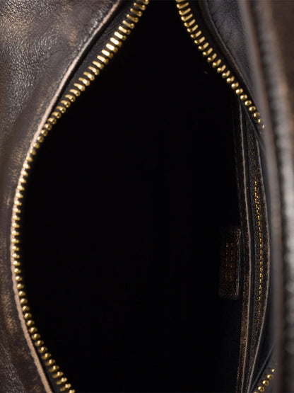 Miu Miu Pocket Nappa Leather Shoulder Handle Bag