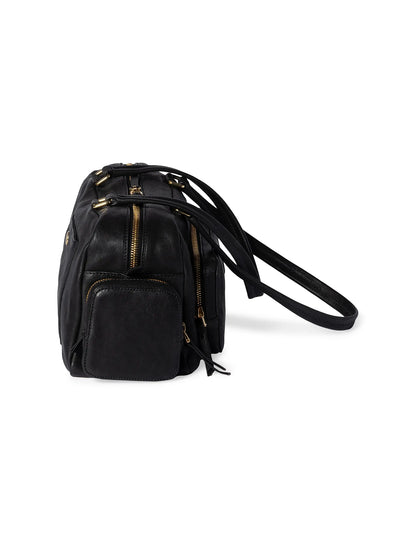 Miu Miu Pocket Washed Nappa Leather Shoulder Bag