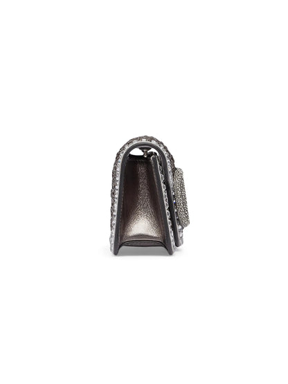 Valentino Garavani Small Locò Top Handle Bag with Rhinestones
