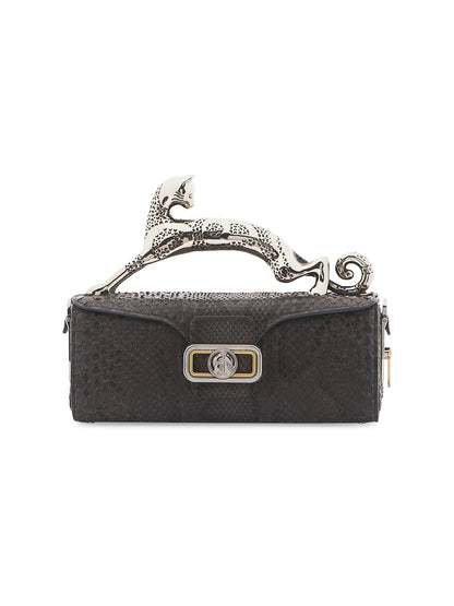 Lanvin Medium Pencil Cat Bag Top Handle in Python