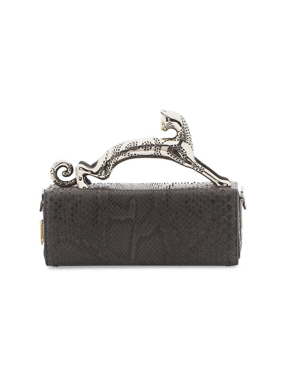 Lanvin Medium Pencil Cat Bag Top Handle in Python