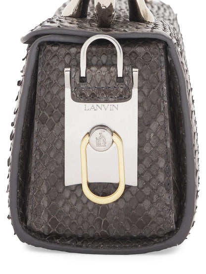 Lanvin Medium Pencil Cat Bag Top Handle in Python