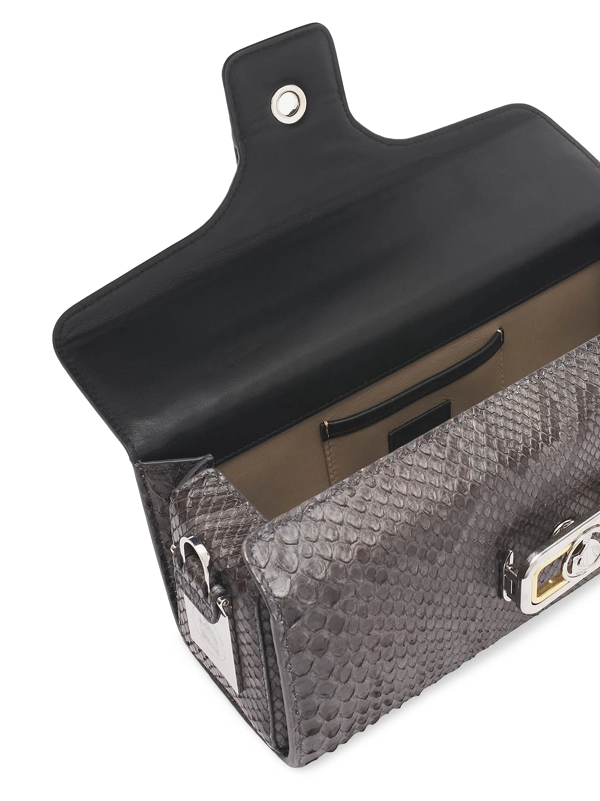 Lanvin Medium Pencil Cat Bag Top Handle in Python