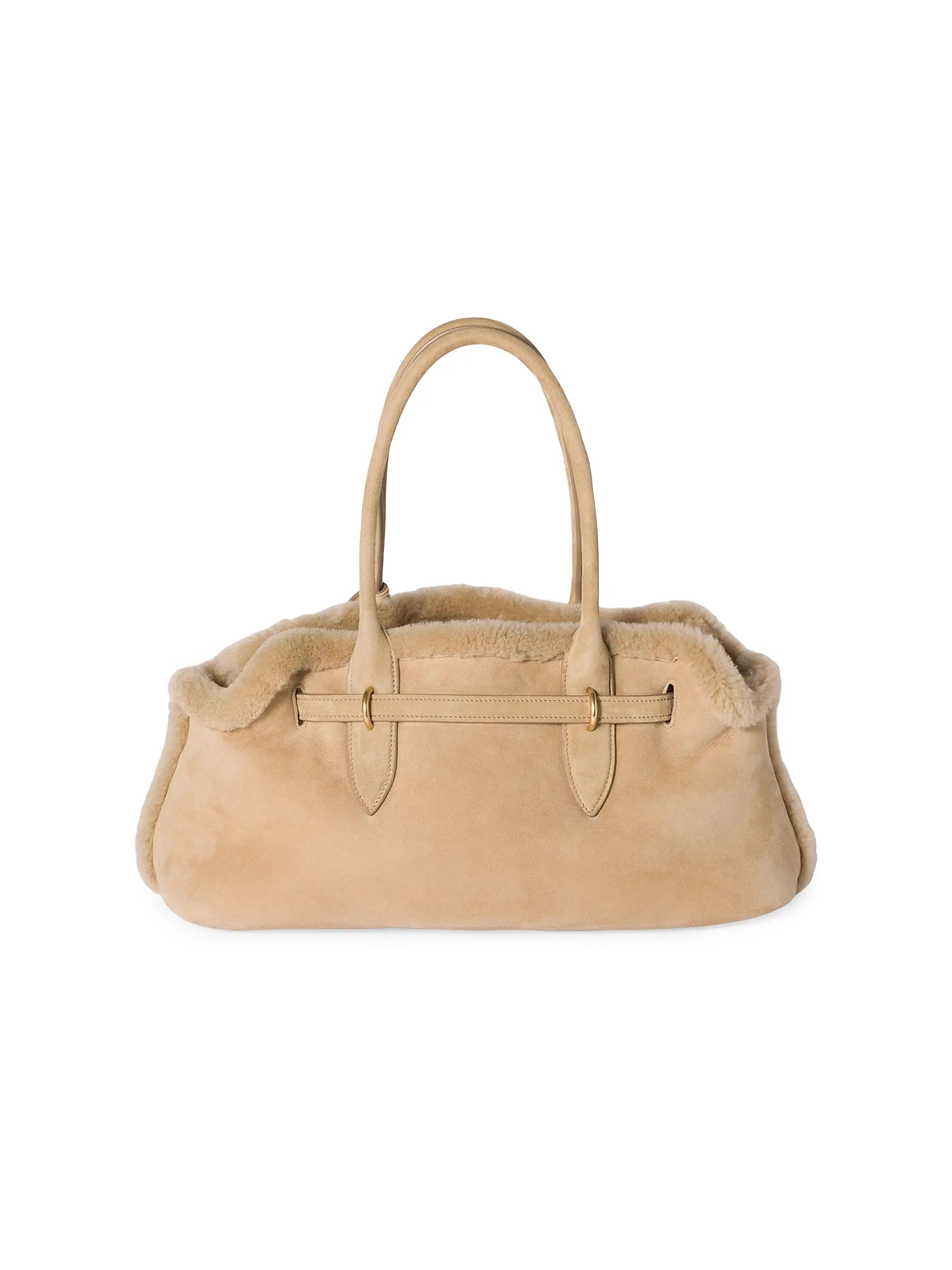 Miu Miu Aventure Shearling Tote Bag