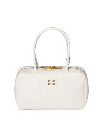 Miu Miu Beau Ayers Leather Top Handle Bag