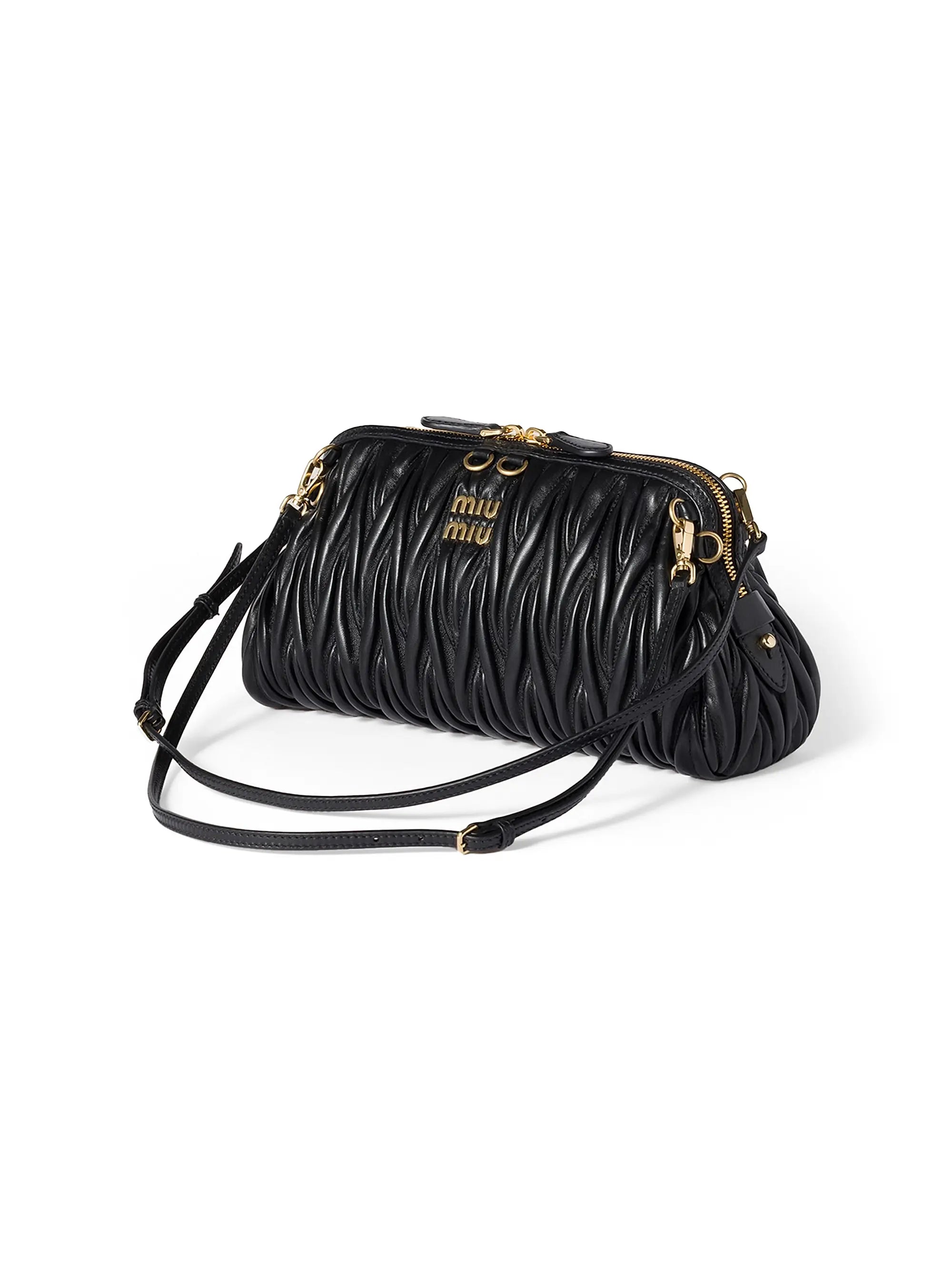 Miu Miu Matelassé Nappa Leather Shoulder Bag