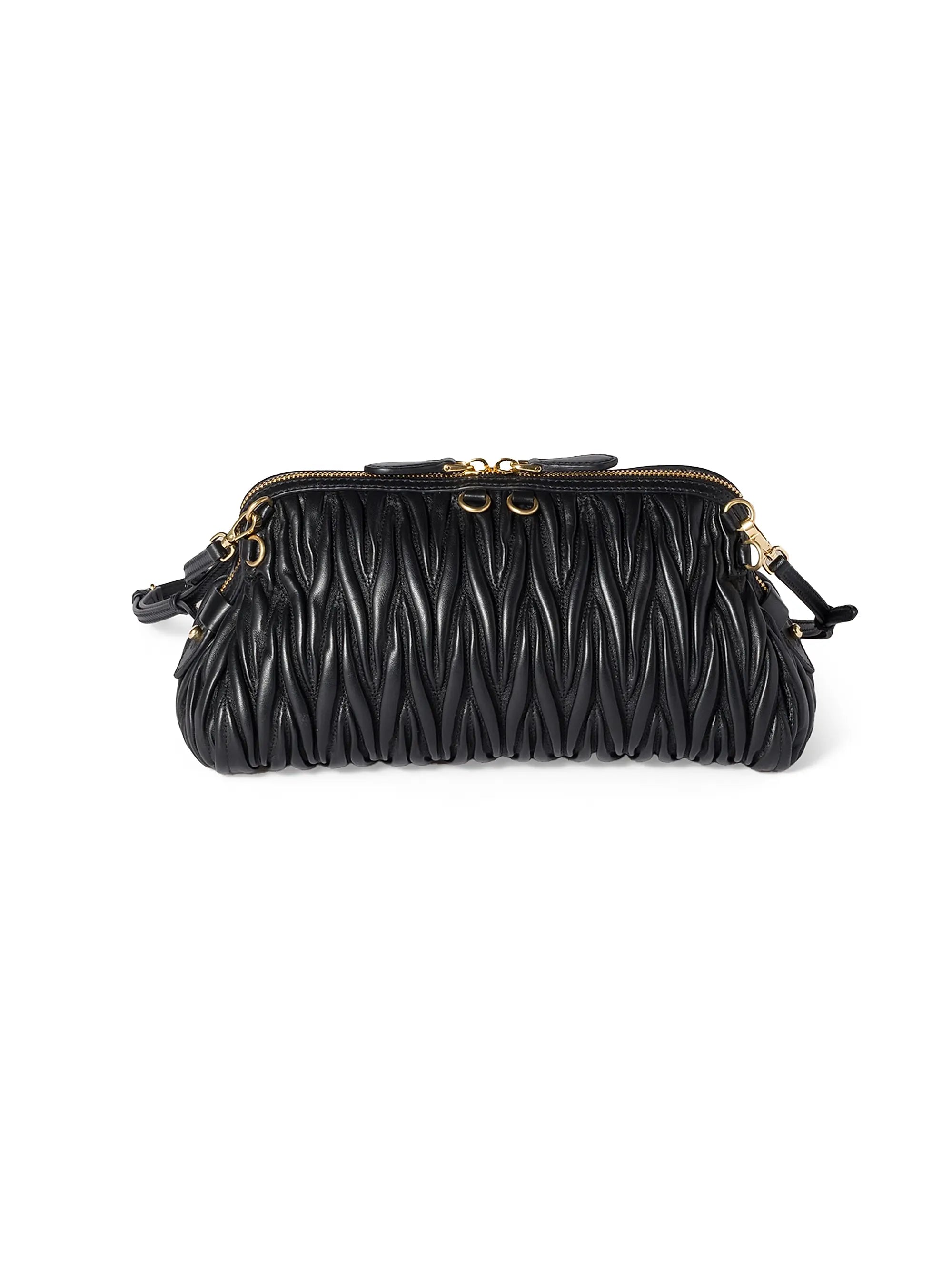 Miu Miu Matelassé Nappa Leather Shoulder Bag