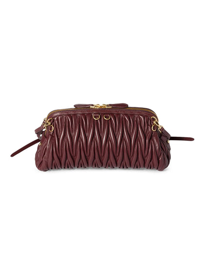 Miu Miu Matelassé Nappa Leather Shoulder Bag