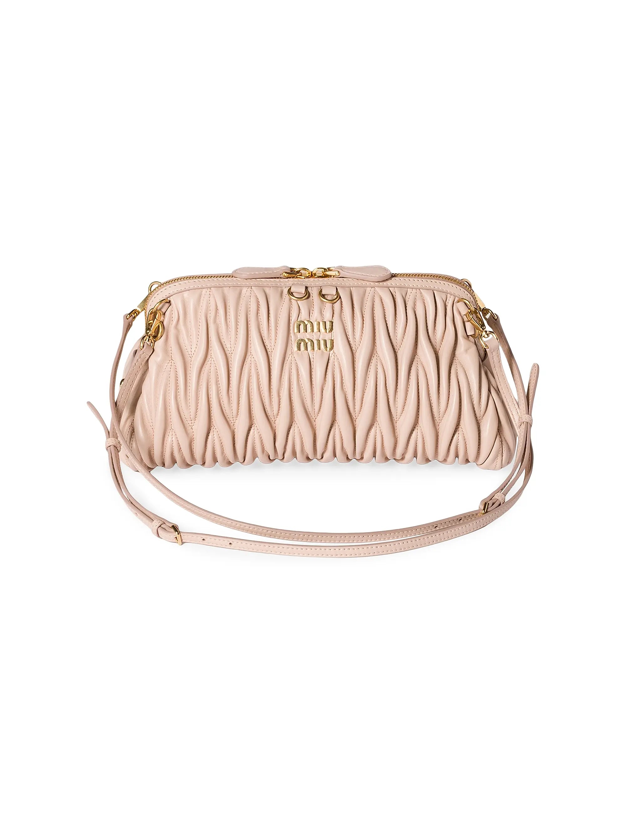 Miu Miu Matelassé Nappa Leather Shoulder Bag