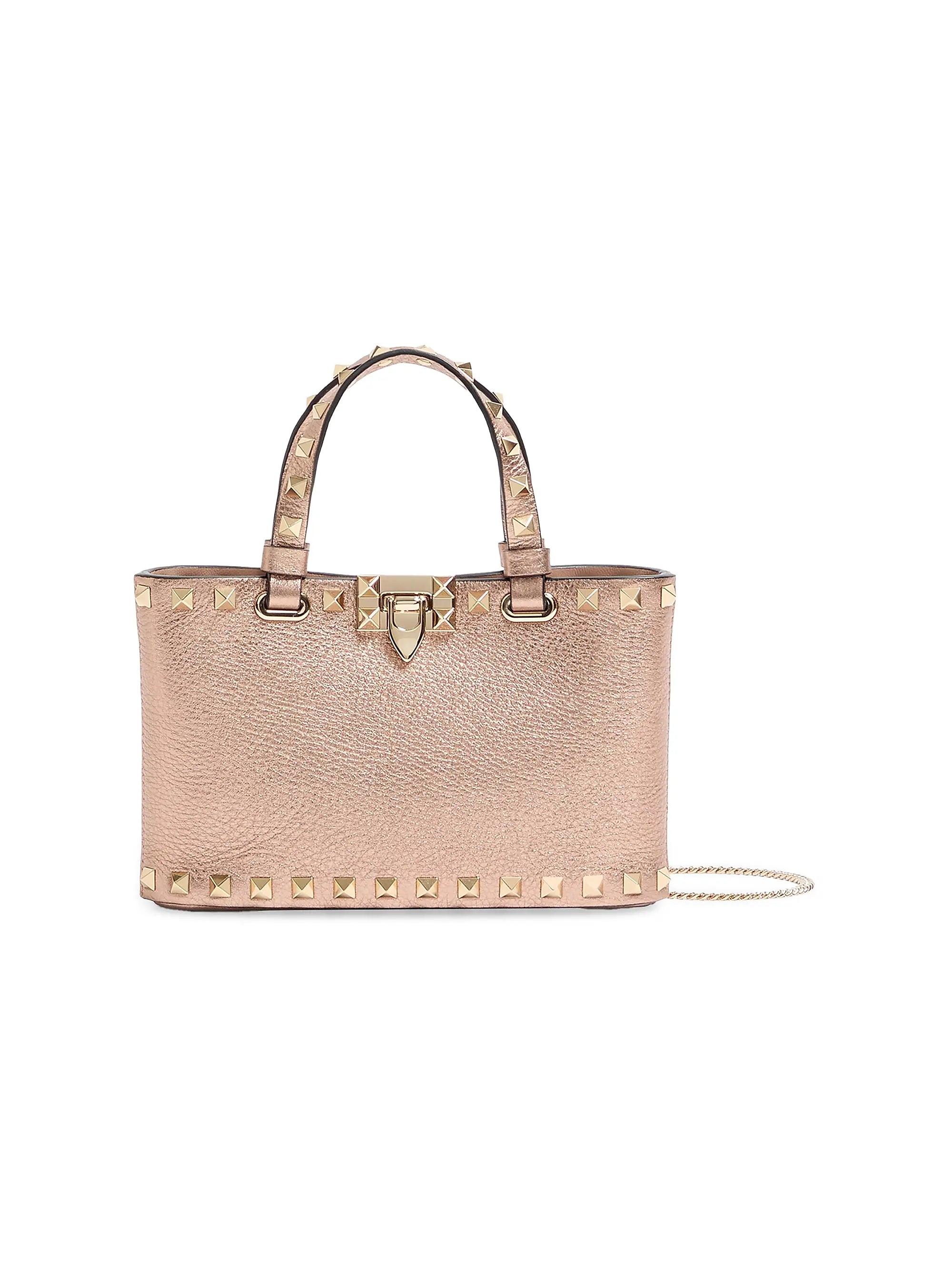 Valentino Garavani Rockstud Mini Shopping Top Handle Bag