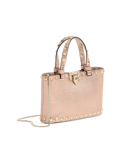 Valentino Garavani Rockstud Mini Shopping Top Handle Bag