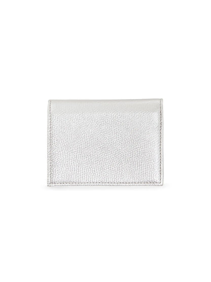 Valentino Garavani VLogo Signature Laminated Grainy Calfskin Wallet