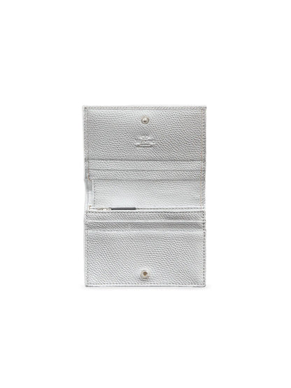 Valentino Garavani VLogo Signature Laminated Grainy Calfskin Wallet