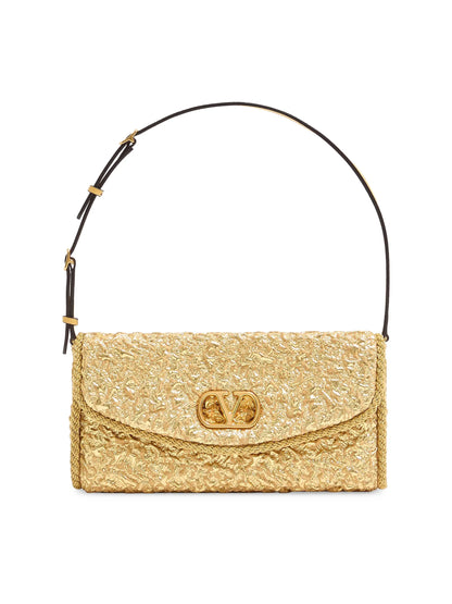 Valentino Garavani Devain Small Shoulder Bag in Cloqué Jacquard Fabric