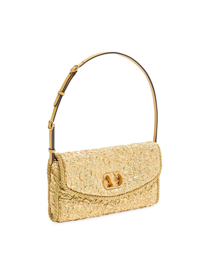 Valentino Garavani Devain Small Shoulder Bag in Cloqué Jacquard Fabric