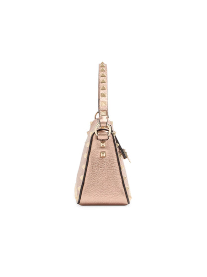 Valentino Garavani Rockstud Small Crossbody Bag in Laminated Grainy Calfskin Leather