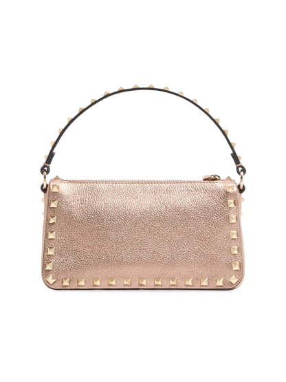 Valentino Garavani Rockstud Small Crossbody Bag in Laminated Grainy Calfskin Leather