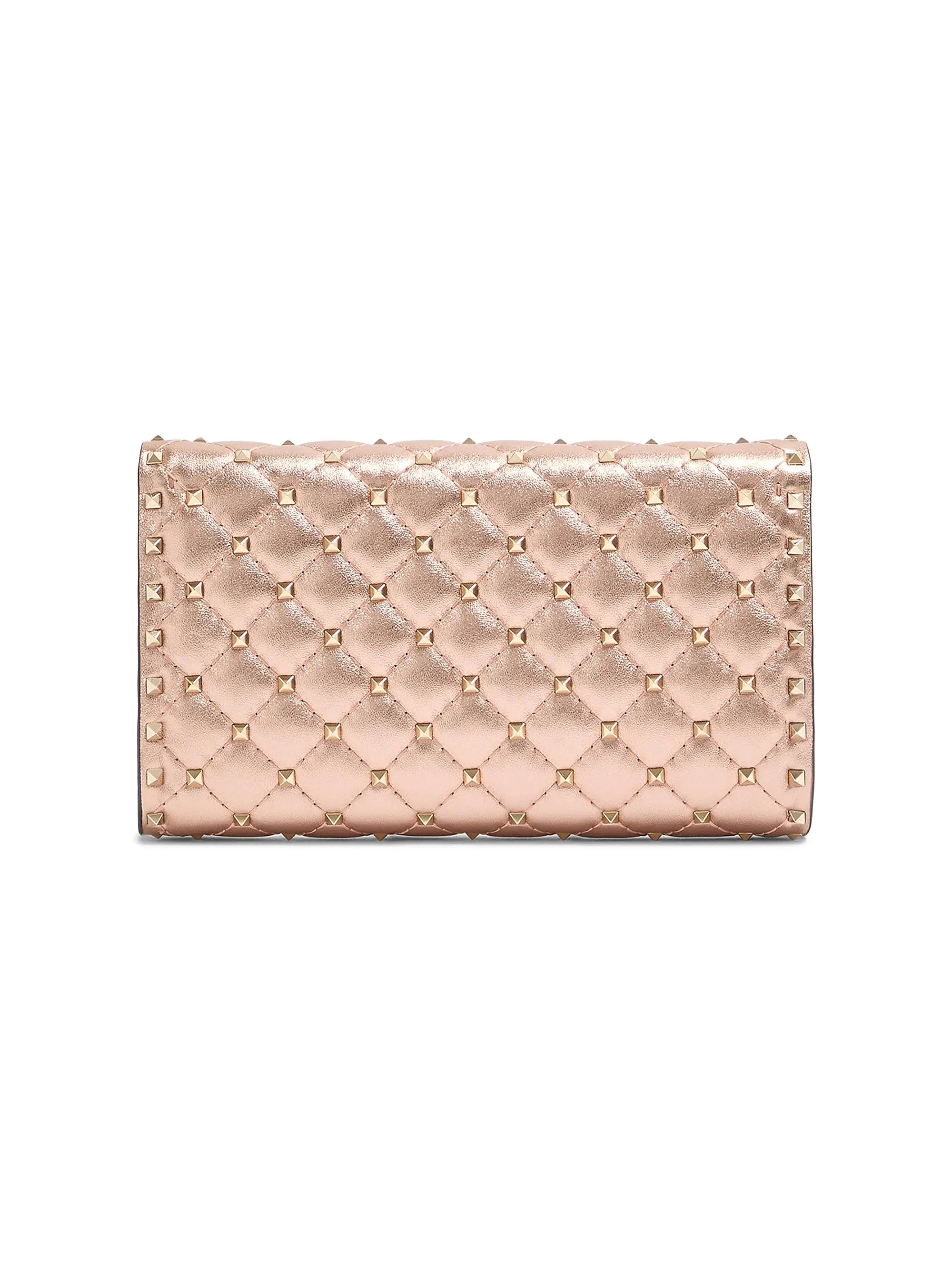 Valentino Garavani Rockstud Spike Shoulder Bag in Laminated Nappa Leather