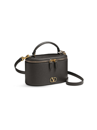 Valentino Garavani VLogo Signature Mini Vanity Bag in Grainy Calfskin