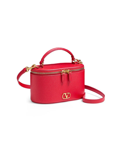 Valentino Garavani VLogo Signature Mini Vanity Bag in Grainy Calfskin