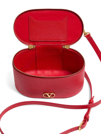 Valentino Garavani VLogo Signature Mini Vanity Bag in Grainy Calfskin
