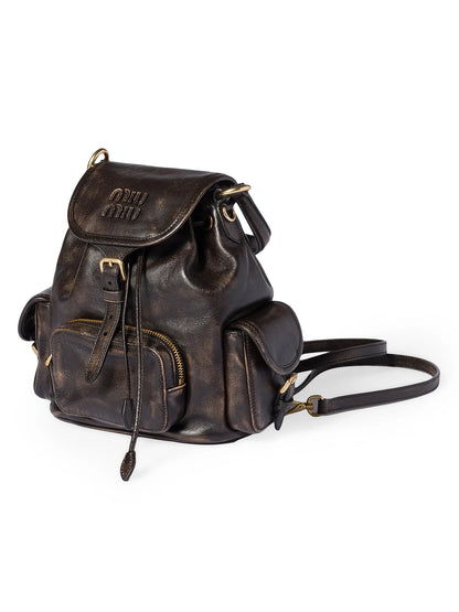 Miu Miu Leather Backpack