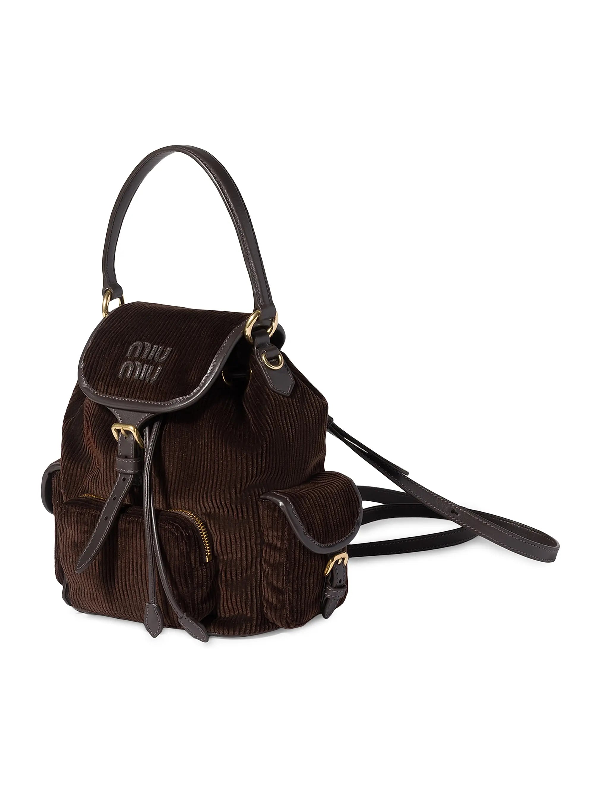 Miu Miu Corduroy Backpack