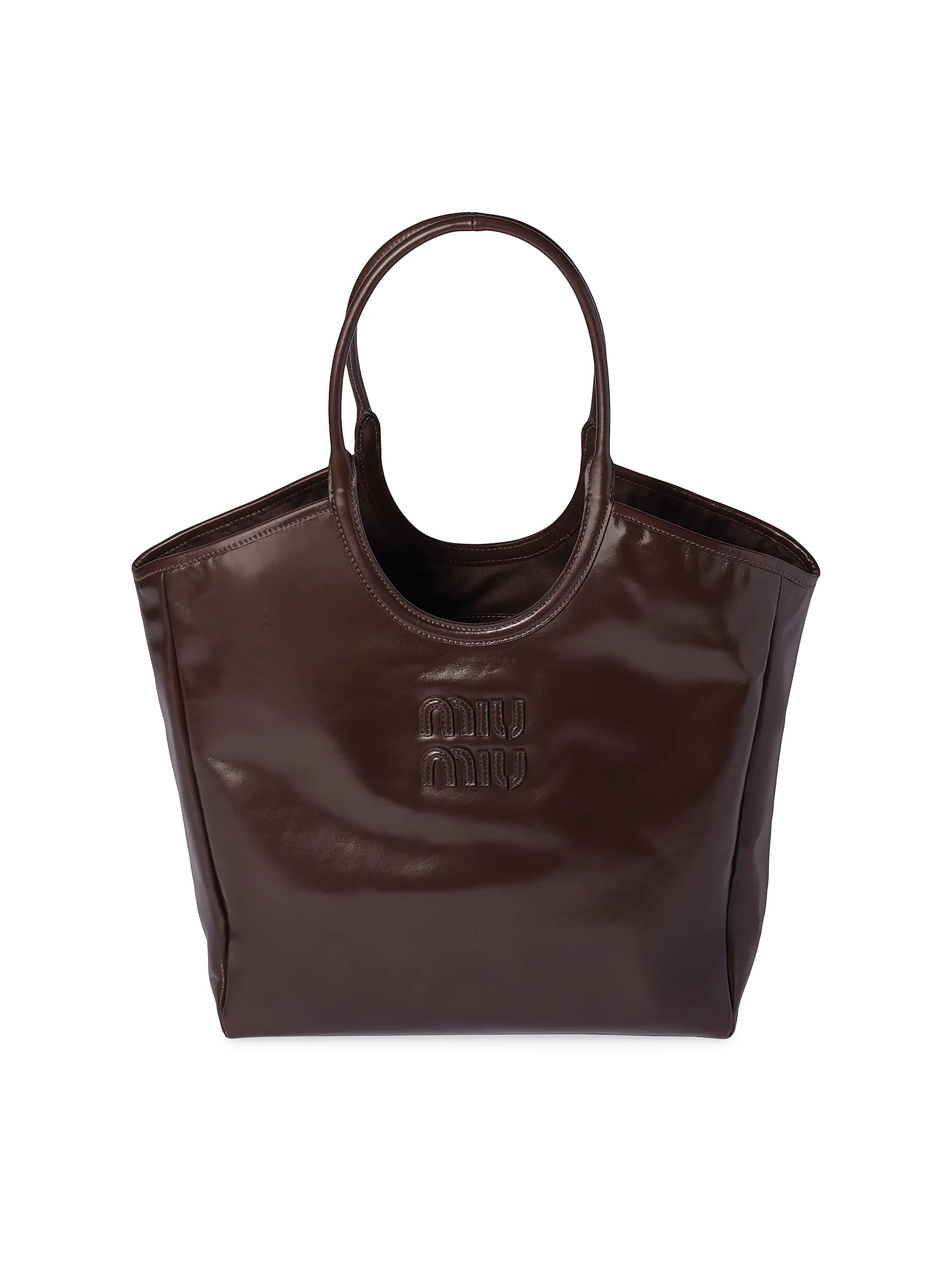 Miu Miu Ivy Leather Tote Bag