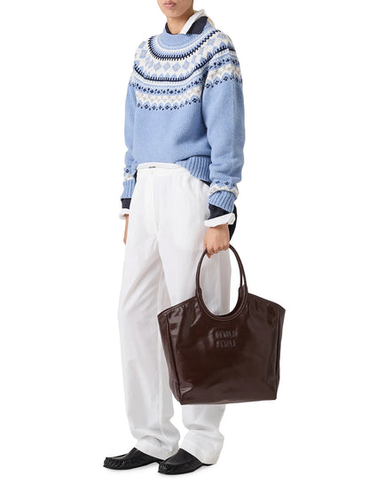 Miu Miu Ivy Leather Tote Bag