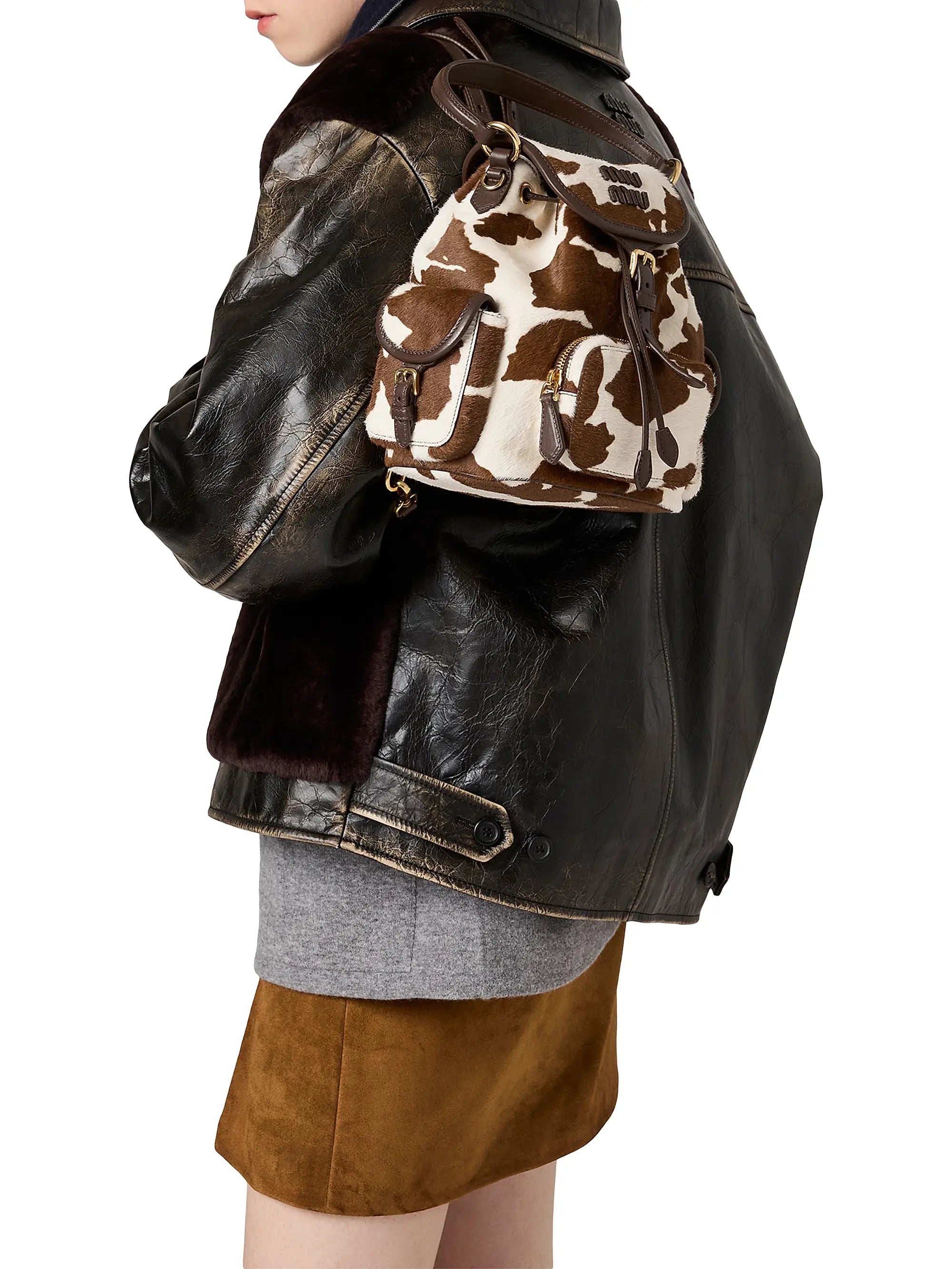Miu Miu Calf Hair Backpack