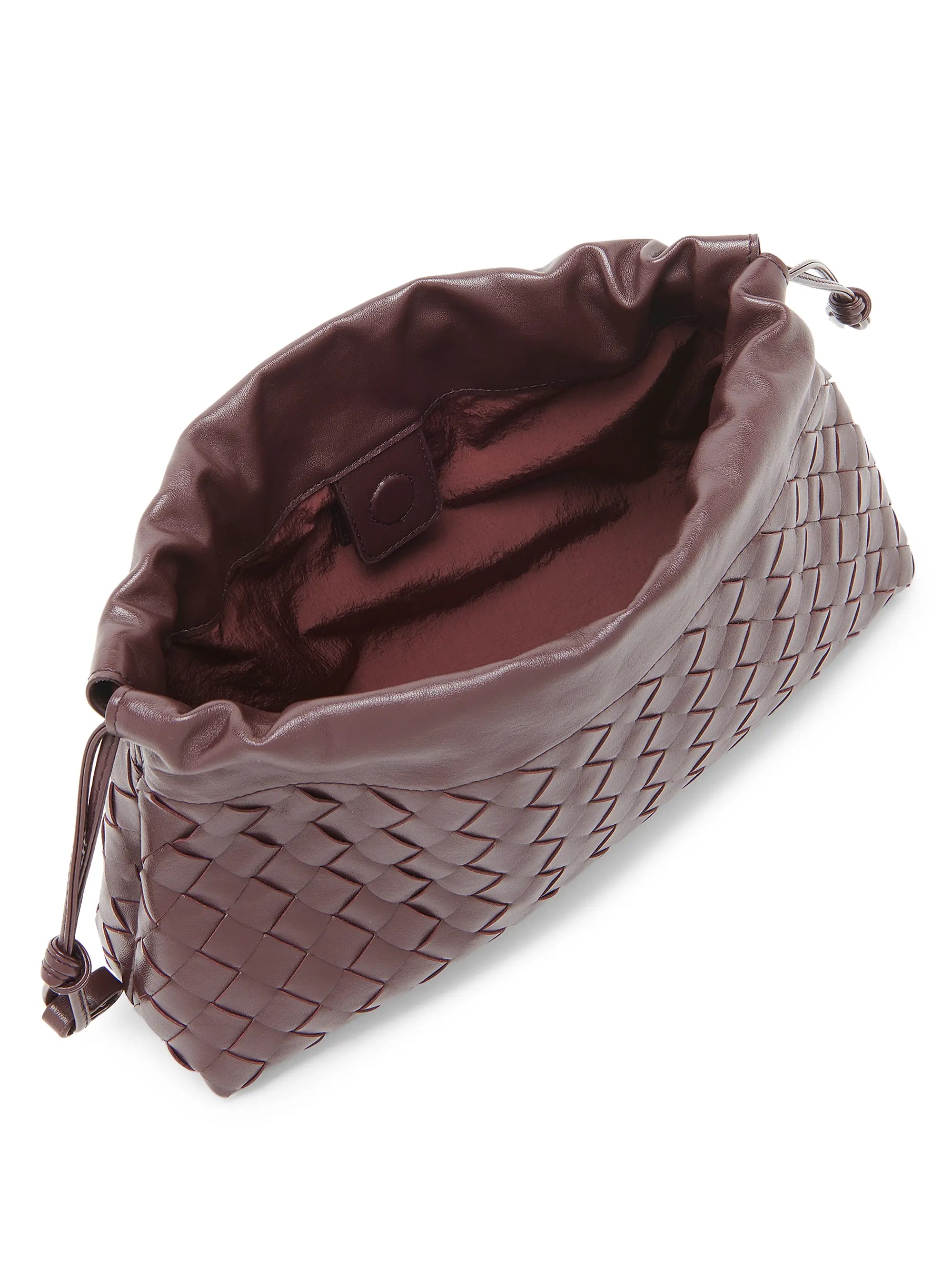 Bottega Veneta Dustbag Notte Intrecciato Leather Shoulder Bag