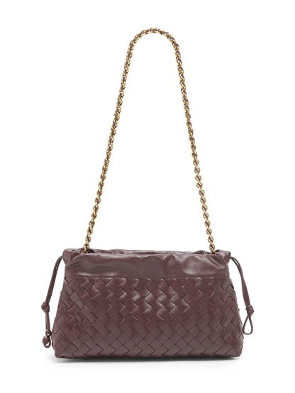 Bottega Veneta Dustbag Notte Intrecciato Leather Shoulder Bag