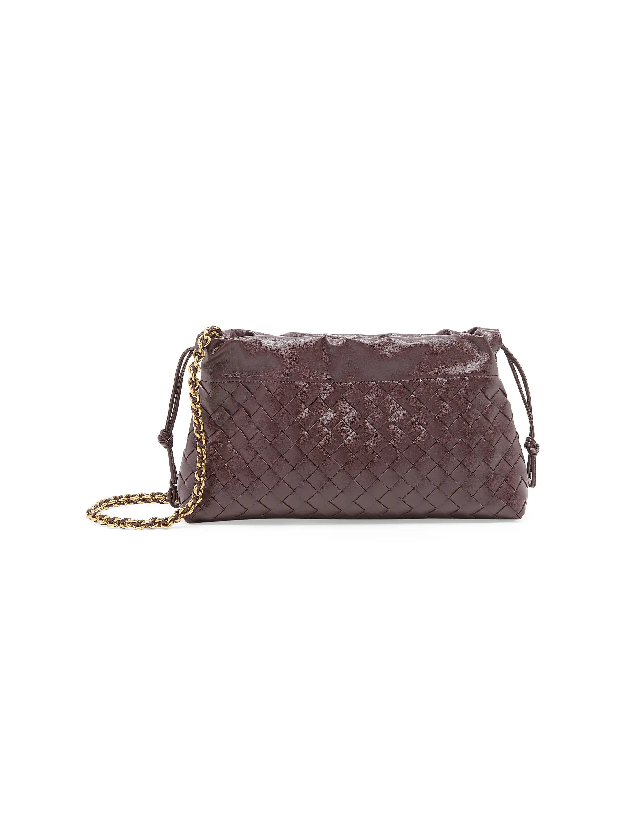 Bottega Veneta Dustbag Notte Intrecciato Leather Shoulder Bag
