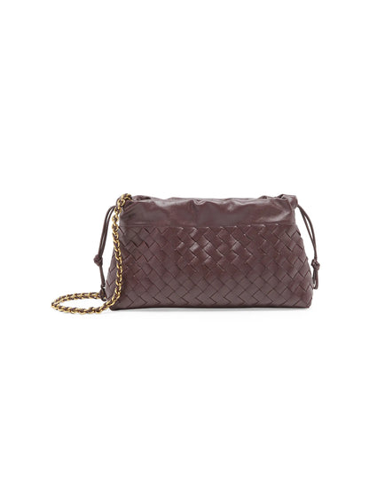 Bottega Veneta Dustbag Notte Intrecciato Leather Shoulder Bag
