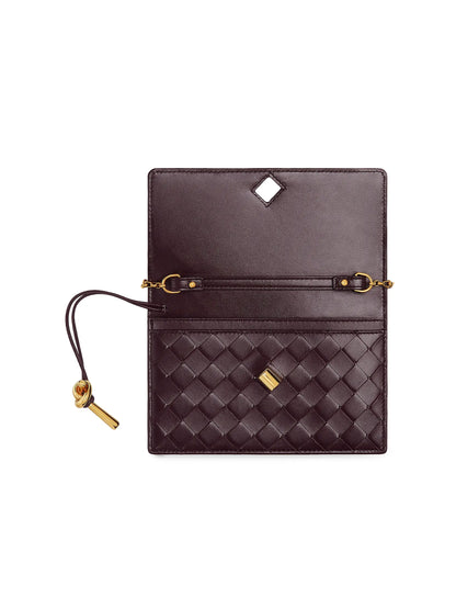 Bottega Veneta Andiamo Intrecciato Leather Chain Pouch