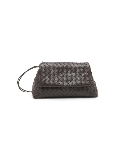 Bottega Veneta Giorno Intrecciato Leather Shoulder Bag