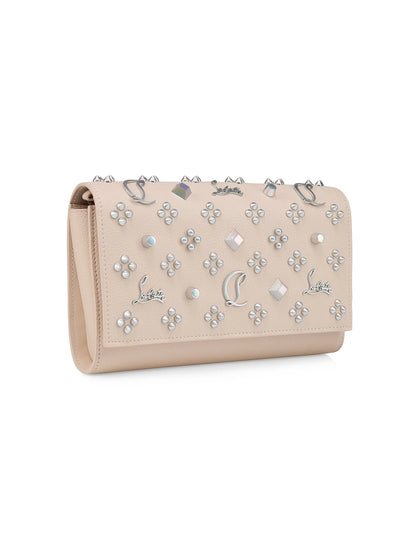 Christian Louboutin Paloma Leather Clutch