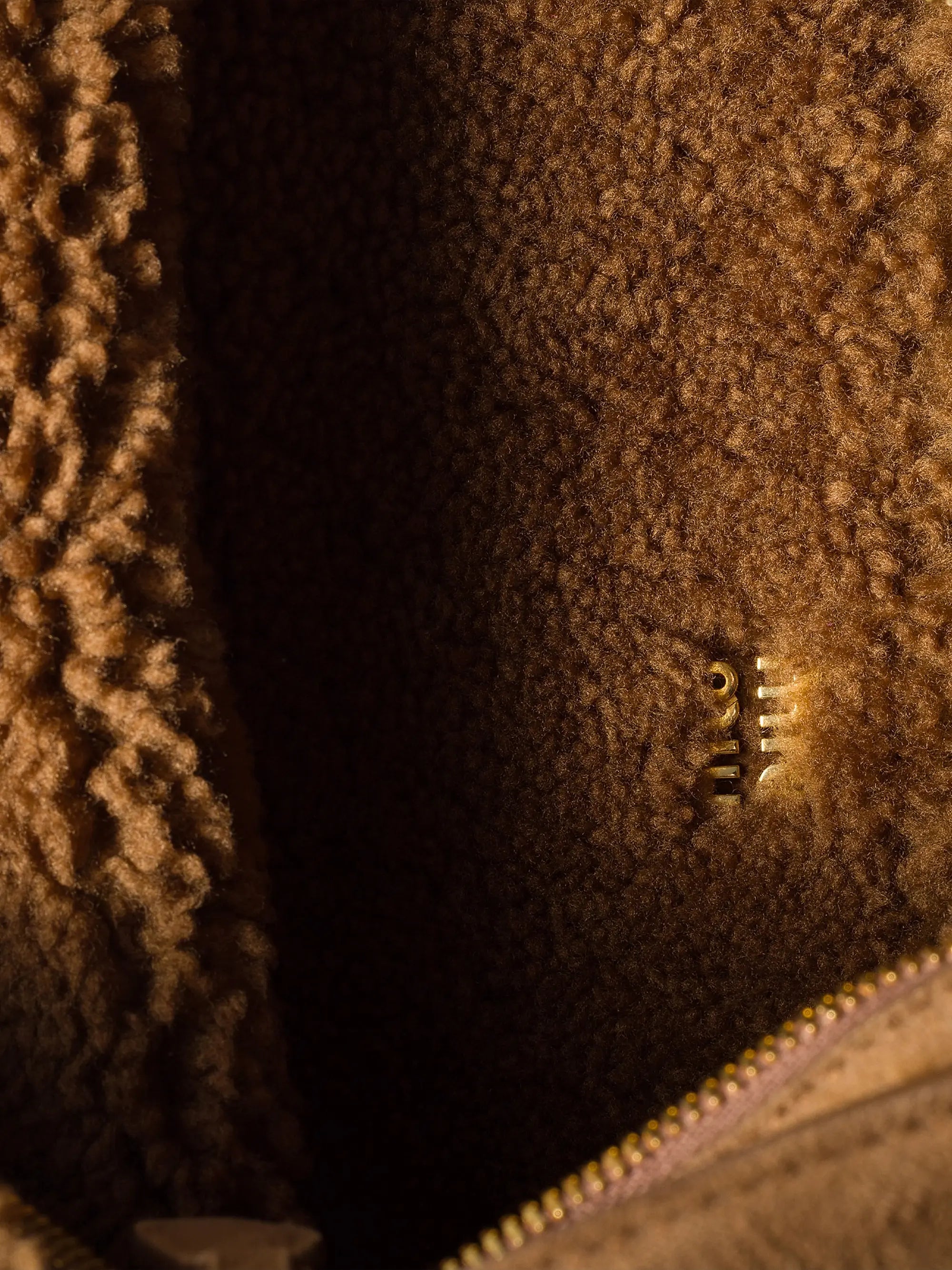 Miu Miu Aventure Shearling Shoulder Bag