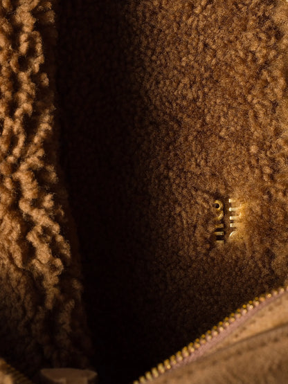Miu Miu Aventure Shearling Shoulder Bag
