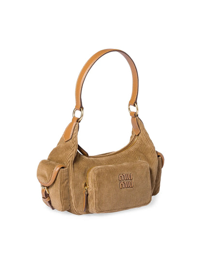 Miu Miu Corduroy Pocket Shoulder Bag